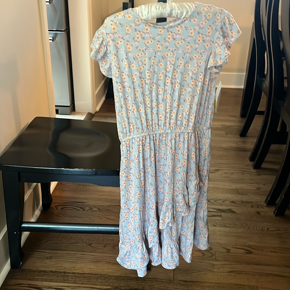 A Bailey lain dress size 12/14 that’s blue and floral